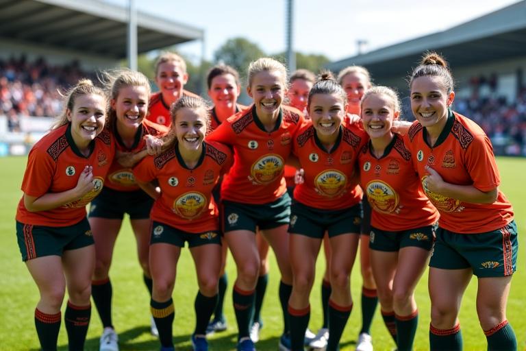 Foireann CLG Fhionnbharra ag ceiliúradh agus iad ag caitheamh a bhfeisteáin nua